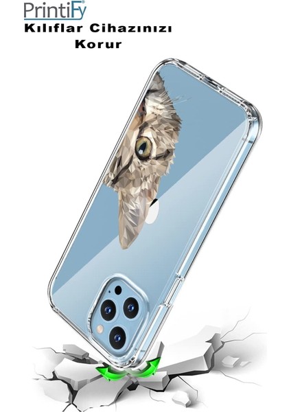 Apple Ipnone 5se Uyumlu Kapak Catface Tasarımlı Şeffaf Silikon Kılıf