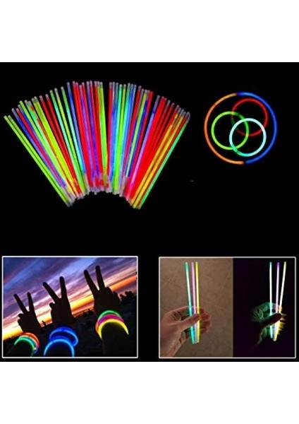 Glow Stick Fosforlu Neon Çubuk 15 Adet