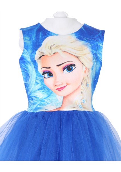 Mavi Elsa Tütü Elbise