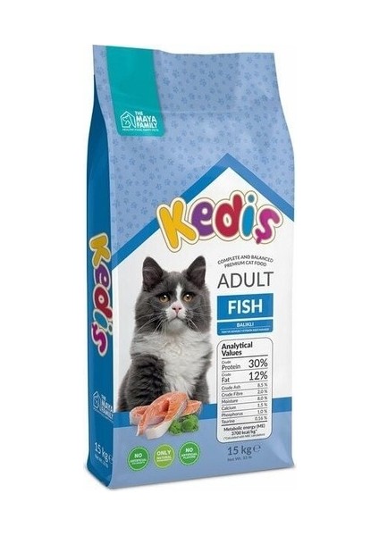 Yetişkin Kedi Maması Balıklı 15KG