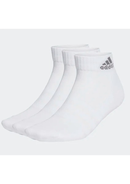 Yastıklamalı Bilek Boy Çorap -3 Çift Beyaz IA3946