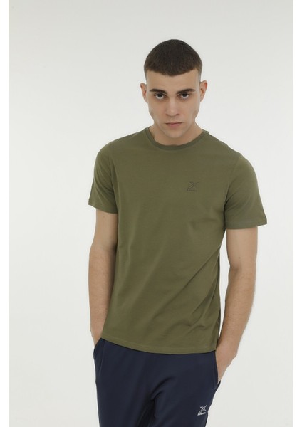 M-SN220 Bsc C T-Shırt 3fx Haki Erkek Kısa Kol T-Shirt