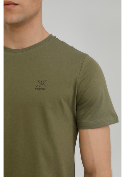 M-SN220 Bsc C T-Shırt 3fx Haki Erkek Kısa Kol T-Shirt