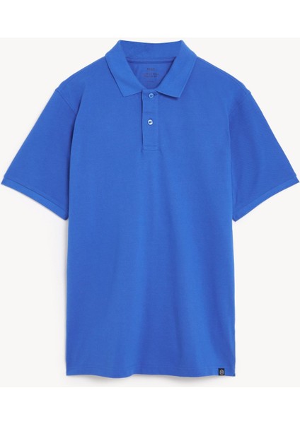 Marks & Spencer Saf Pamuklu Polo Yaka T-Shirt