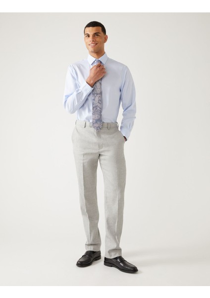 Tailored Fit Italian Linen Miracle™ Pantolon