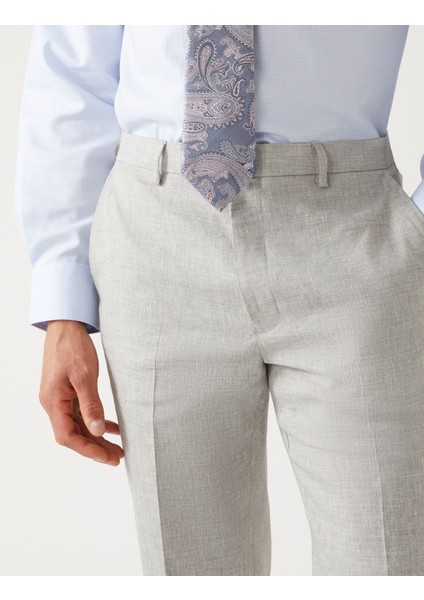 Tailored Fit Italian Linen Miracle™ Pantolon