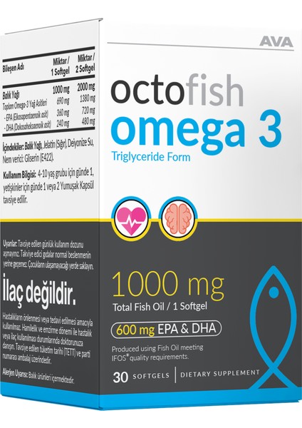 Octofish - Omega 3, Balık Yağı