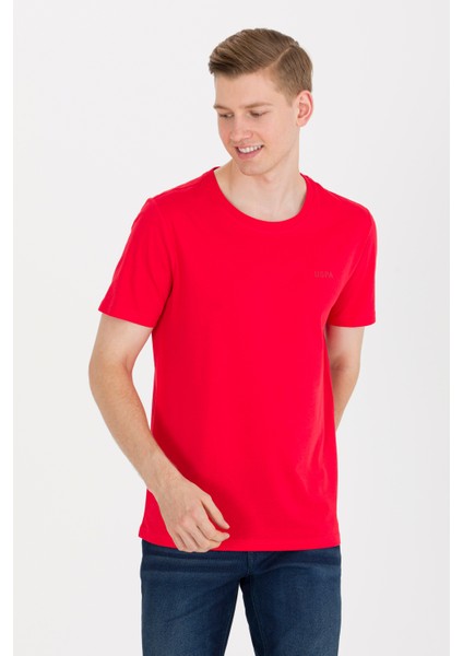 U.S. Polo Assn. Erkek Kırmızı Basic T-Shirt 50264918-VR030