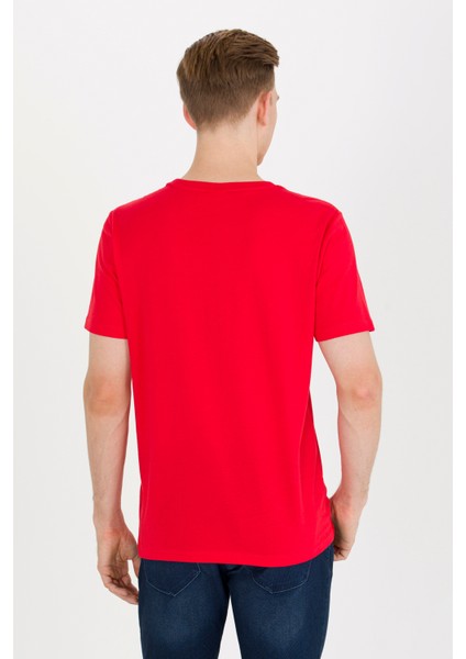 U.S. Polo Assn. Erkek Kırmızı Basic T-Shirt 50264918-VR030