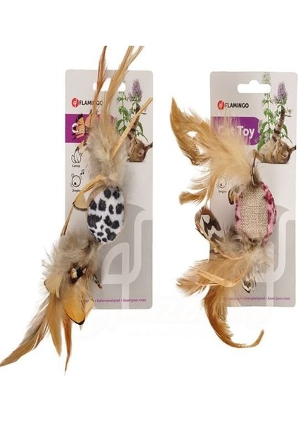 Leopar Tüylü Kedi Oyuncağı
