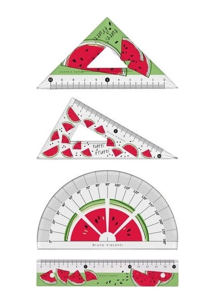 Cetvel Seti (Iletki , Cetvel , Gönye), "happygraphix. Watermellon" 45-0017/01