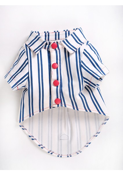 Küçük ve Orta Irk Beyaz Çizgili Gömlek Collar indirimleri