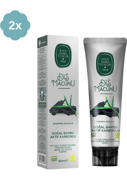 Bambu Aktif Karbonlu Özlü Diş Macunu 90 ml x 2 Adet