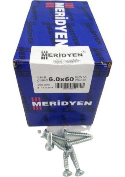 Sunta Vidası 6.0X60MM - 200 Adet