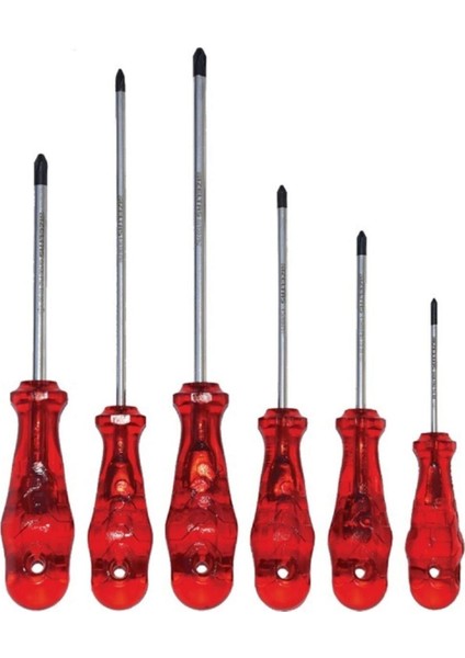Izeltas 4120 00 8106 Kraft Seri Yıldız Uçlu Tornavida Seti (6 Parça) Izeltas 4120 00
