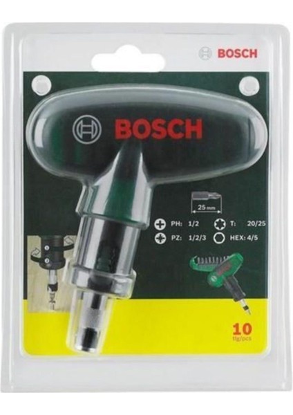 10 Parça Cırcırlı Tornavida Seti 2 607 019 510