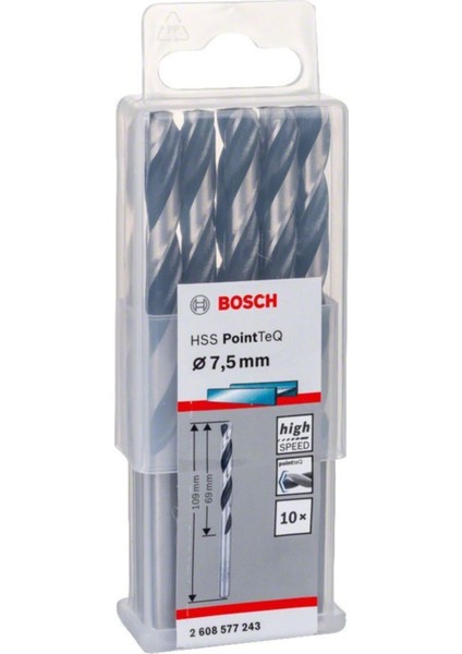 - Hss-Pointeq Metal Matkap Ucu 7,5 mm 10'lu fiyatları