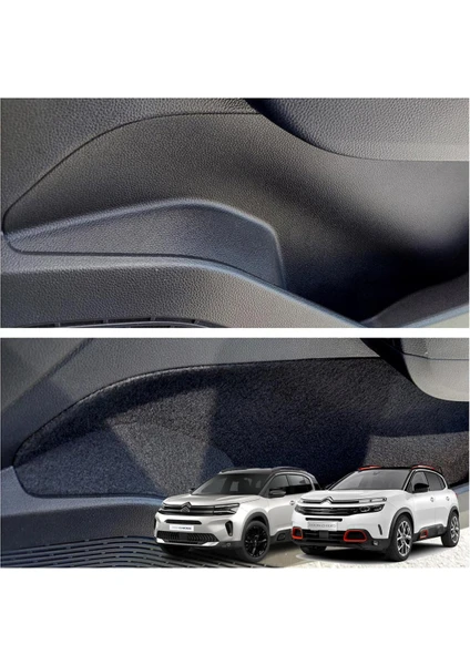 Citroen C5 Aircross Konfor Seti Araç Içi Eşya Saklama Cepleri Kumaş Kaplama Ses Giderici Set /Tüm Model Yılları İçin