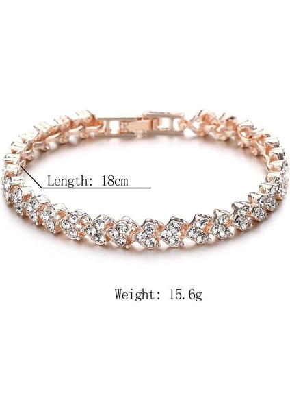 Fashionmalls Kadın Saat+Bilezik Seti - Rose Gold (Yurt Dışından) fiyatları