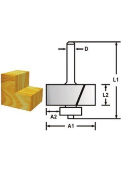 TH14491 Rulmanlı Lamba Freze Bıçağı 30 mm