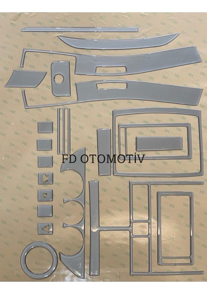 FD Otomotiv Volkswagen Polo 9n 2002 - 2009 Gümüş Gri / Torpido Konsol Kaplama