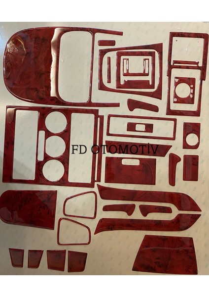 FD Otomotiv Opel Astra G Maun Renk / Full Set Torpido Konsol Kaplama