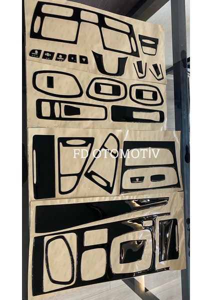 FD Otomotiv Renault Latıtude Full Set Parlak Siyah Kaplama / Torpido Konsol Set fırsatları