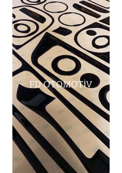 FD Otomotiv Citroen Nemo / Parlak Siyah Full Set / Torpido Konsol Maun Kaplama modelleri
