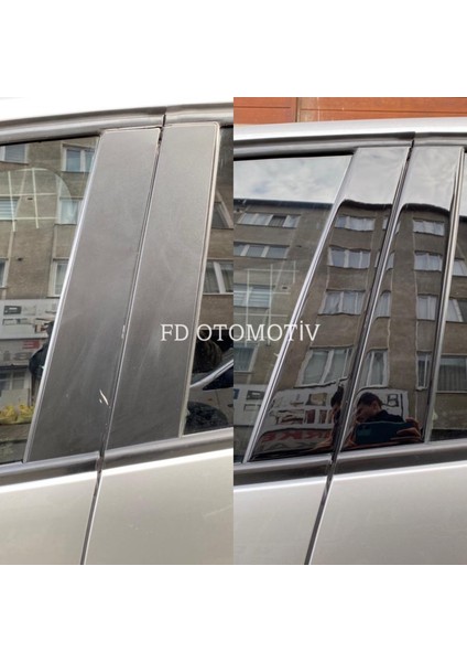 FD Otomotiv Renault Cilo 4 Hb Kapı Direği Kaplama Parlak Siyah Piano Black fiyatları