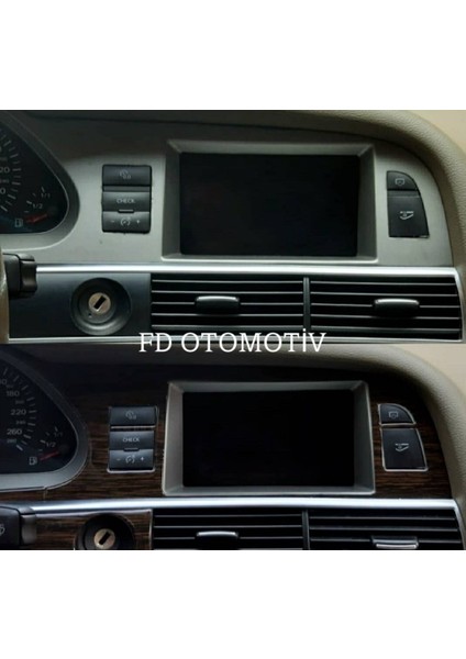 FD Otomotiv Audi A6 C6 Koyu Meşe ( Dark Oak ) Full Özel Set Torpido Konsol Maun Kaplama