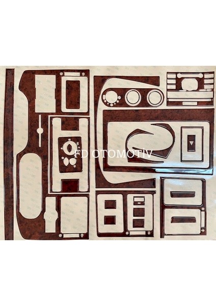 FD Otomotiv Ford Transit 2006 / 2013 Maun Renk Konsol Kaplama