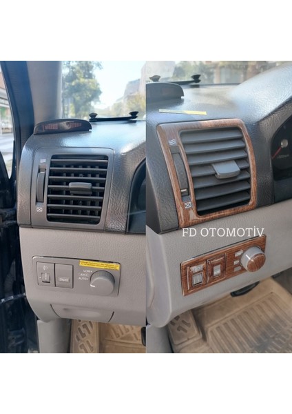 FD Otomotiv Kıa Sorento 2003 - 2006 Fındık Ağacı Desen Full Set / Torpido Konsol Kaplama