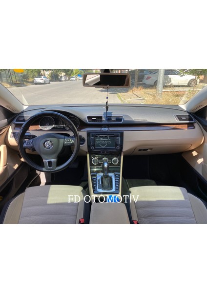 FD Otomotiv Volkswagen Passat cc Konsol Siyah , Trimler Koyu Meşe Renk Torpido Konsol Maun Kaplama