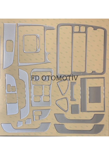 FD Otomotiv Toyota Corolla Efsane Kasa / Gümüş Gri Full Set / Torpido Konsol Maun Kaplama