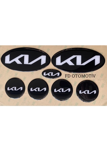 FD Otomotiv Kıa Sportage 2011 > Sonrası Yeni Kıa Logo Takım Amblem Aksesuar Beyaz Yazılı