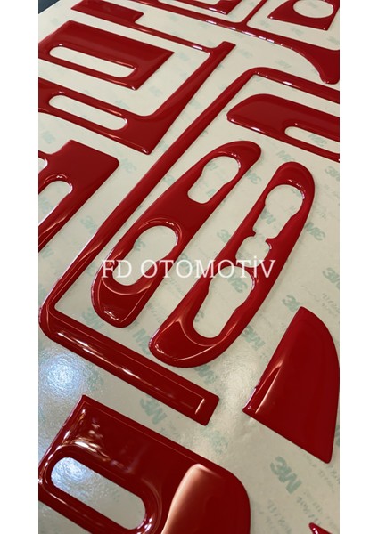 FD Otomotiv Opel Vectra B Parlak Kırmızı Renk Torpido Konsol Kaplama fiyatları