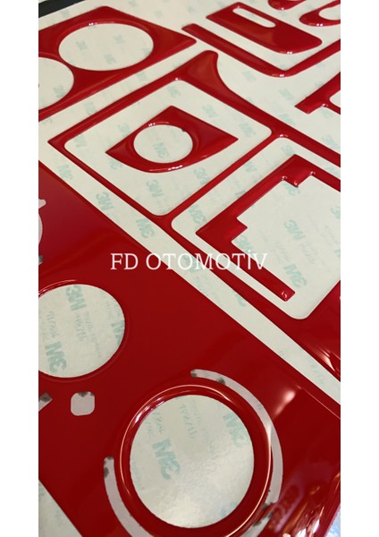 FD Otomotiv Opel Vectra B Parlak Kırmızı Renk Torpido Konsol Kaplama fırsatları