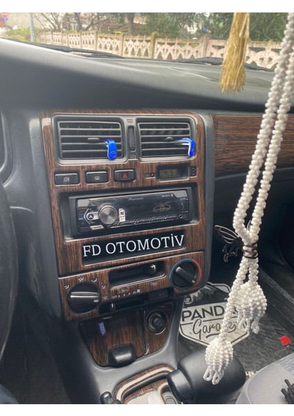 FD Otomotiv Toyota Carina Koyu Meşe Desen / Full Set / Torpido Konsol Kaplama