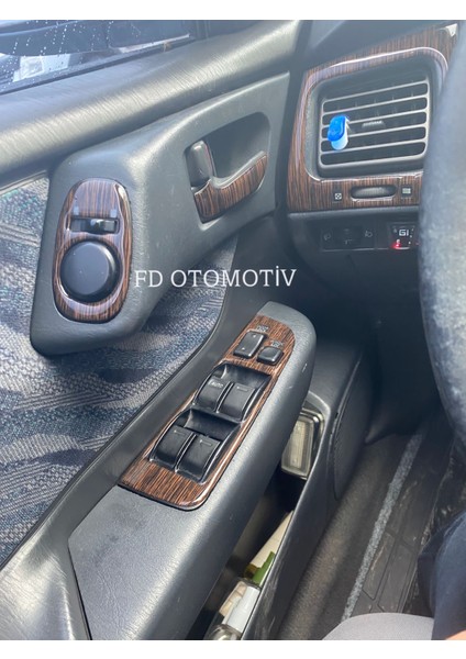 FD Otomotiv Toyota Carina Koyu Meşe Desen / Full Set / Torpido Konsol Kaplama fırsatları