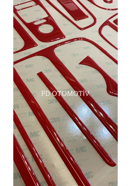 FD Otomotiv Fıat Linea Kırmızı Özel Renk Set Torpido Konsol Kaplama fırsatları