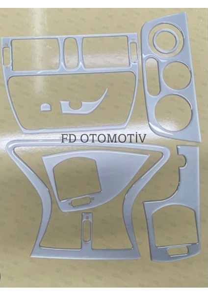 FD Otomotiv Fıat Marea , Brava Konsol Kaplama Gümüş Gri Renk