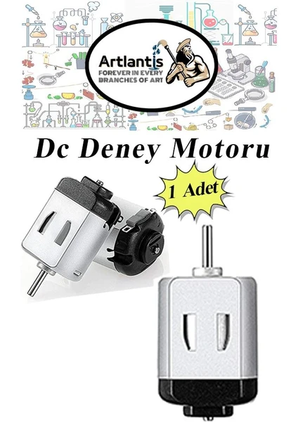 Deney Motoru 3 Volt 1 Adet 3V - 6 V Dc Yüksek Devir Dinamo Motoru Okul Hobi Mini Motor 2 Adet Pille Çalışır