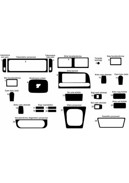 FD Otomotiv Fıat Tofaş Kartal Slx Maun Renk Kaplama Seti fiyatları