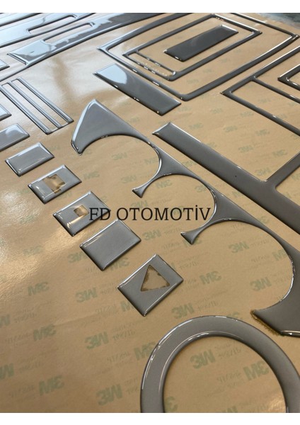 FD Otomotiv Volkswagen Polo 9n 2002 - 2009 Gümüş Gri / Torpido Konsol Kaplama modelleri