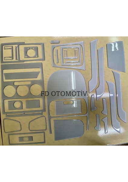 FD Otomotiv Opel Astra G Gümüş Gri ( Full Set ) Konsol Kaplama