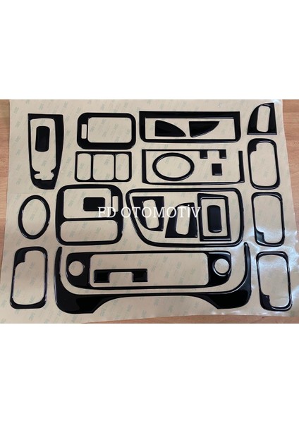 FD Otomotiv Honda Civic Ies 1995 - 2001 Parlak Siyah Torpido Konsol Kaplama