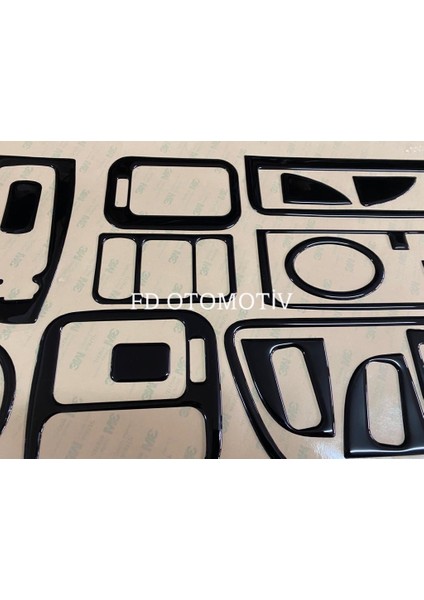 FD Otomotiv Honda Civic Ies 1995 - 2001 Parlak Siyah Torpido Konsol Kaplama indirimleri