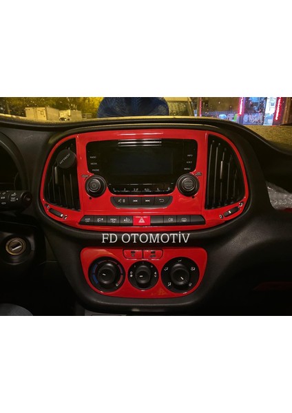 FD Otomotiv Fıat Doblo D4 Kırmızı Renk Full Set Konsol Maun Kaplama fiyatları