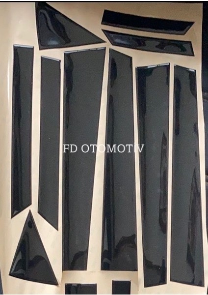 FD Otomotiv Kıa Ceed 2012 / 2018 Kapı Direği Parlak Siyah Pianoblack Kaplama