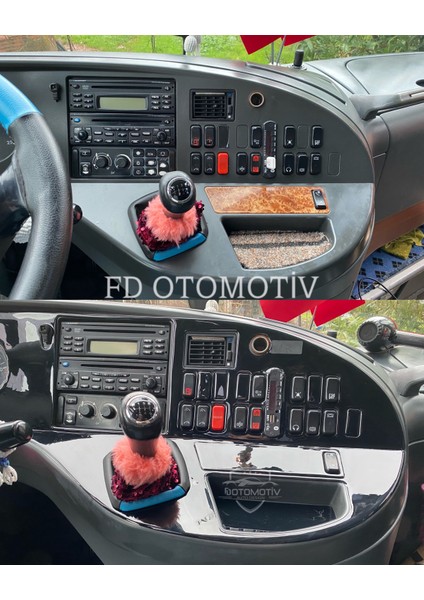FD Otomotiv Mercedes Travego Parlak Siyah Full Set Konsol Kaplama Eski Göğüs modelleri